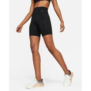 Nike High-Waisted 8" Biker Shorts In Black Women's XS
